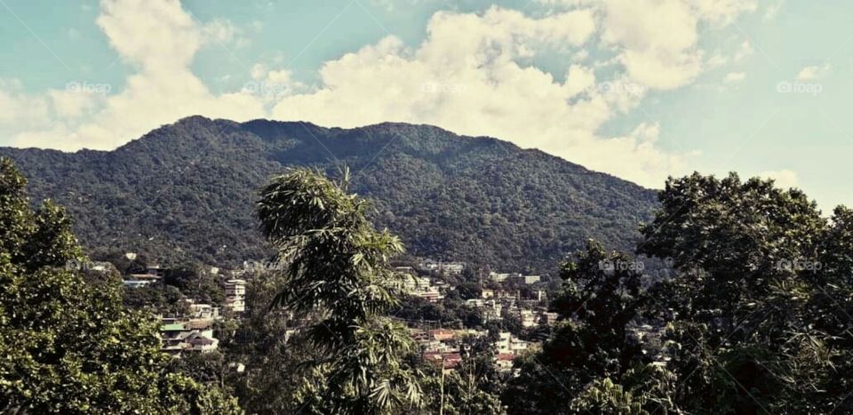 House near by mountain
