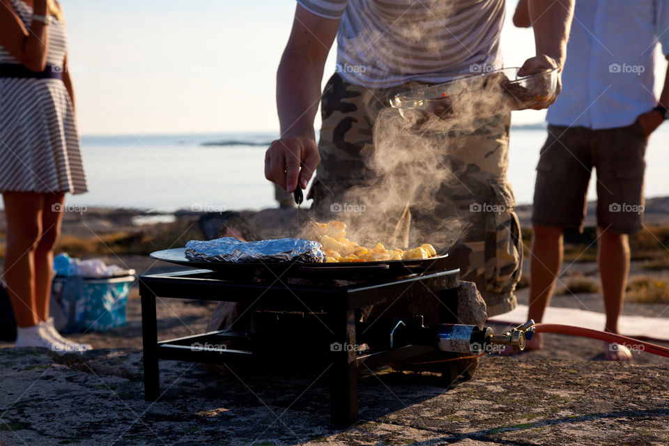 Cooking by the sea