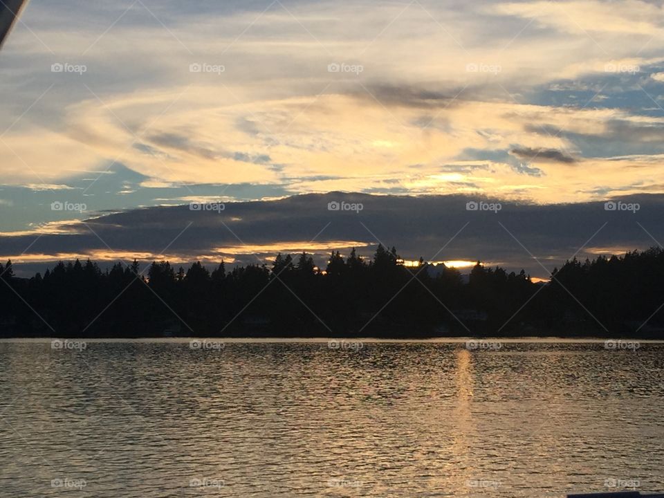Water, Lake, River, Landscape, Sunset