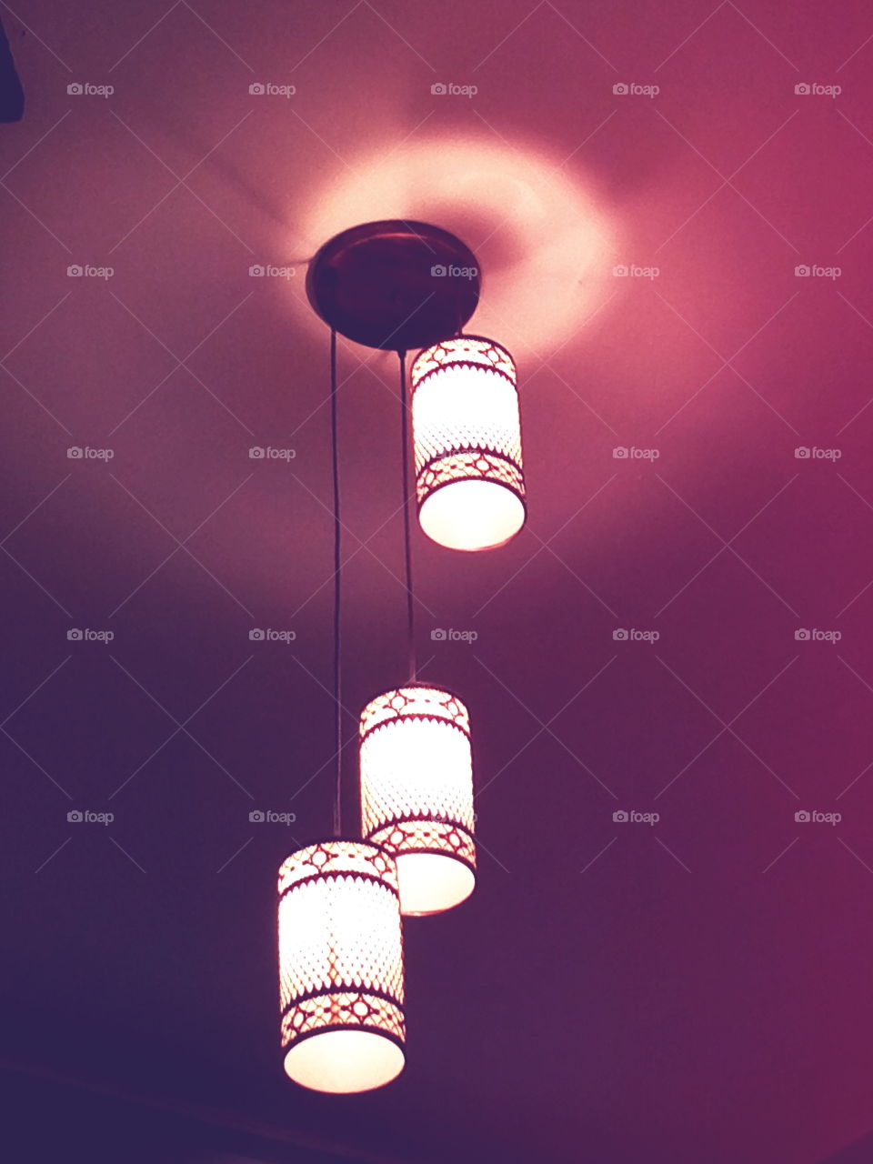 lamp light, Shadow, Night , Rooftop, Color,