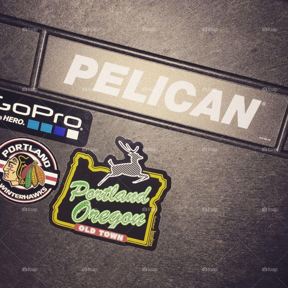 This is a 1510 Pelican Case. With the stickers I have collected so far.
