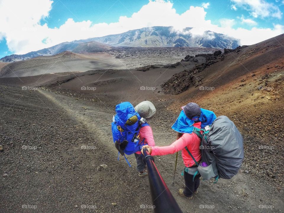 Backpacking inside Haleakala National Park 