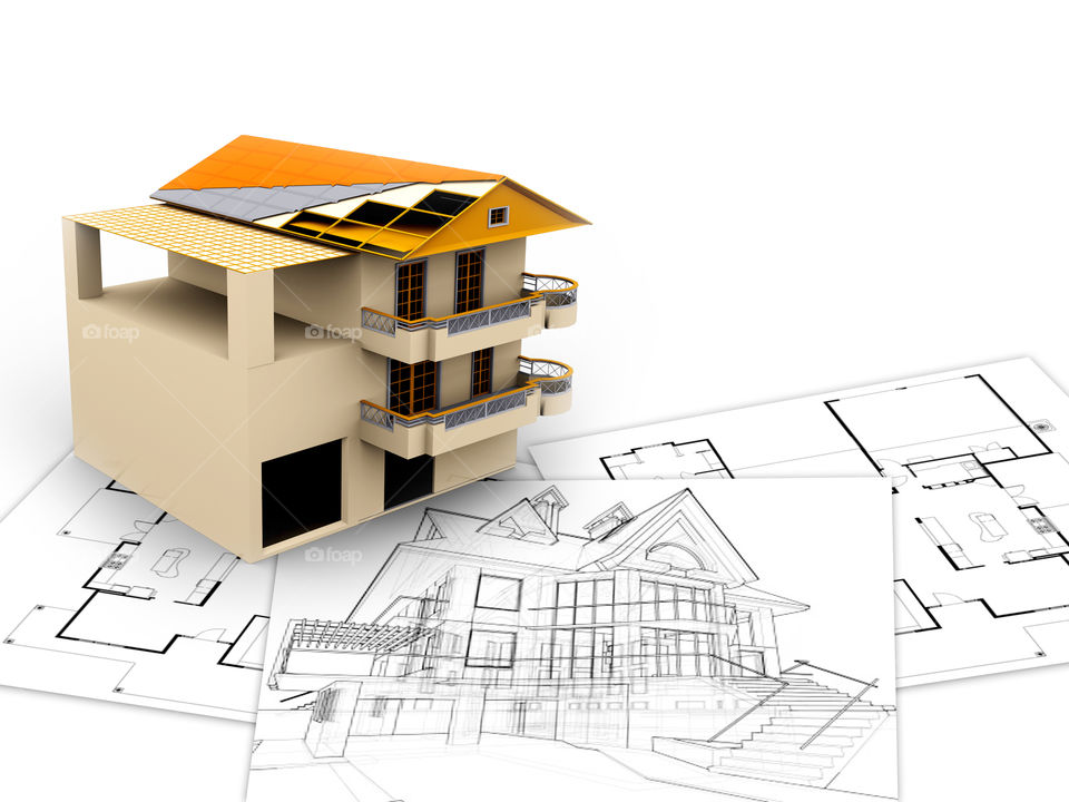 3d architecture concept