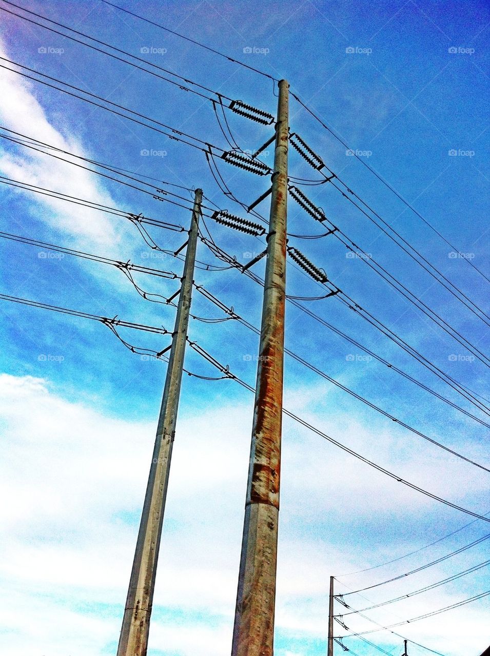 Power line post
