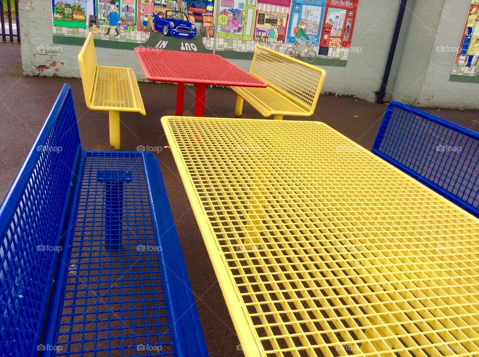 Yellow tables 