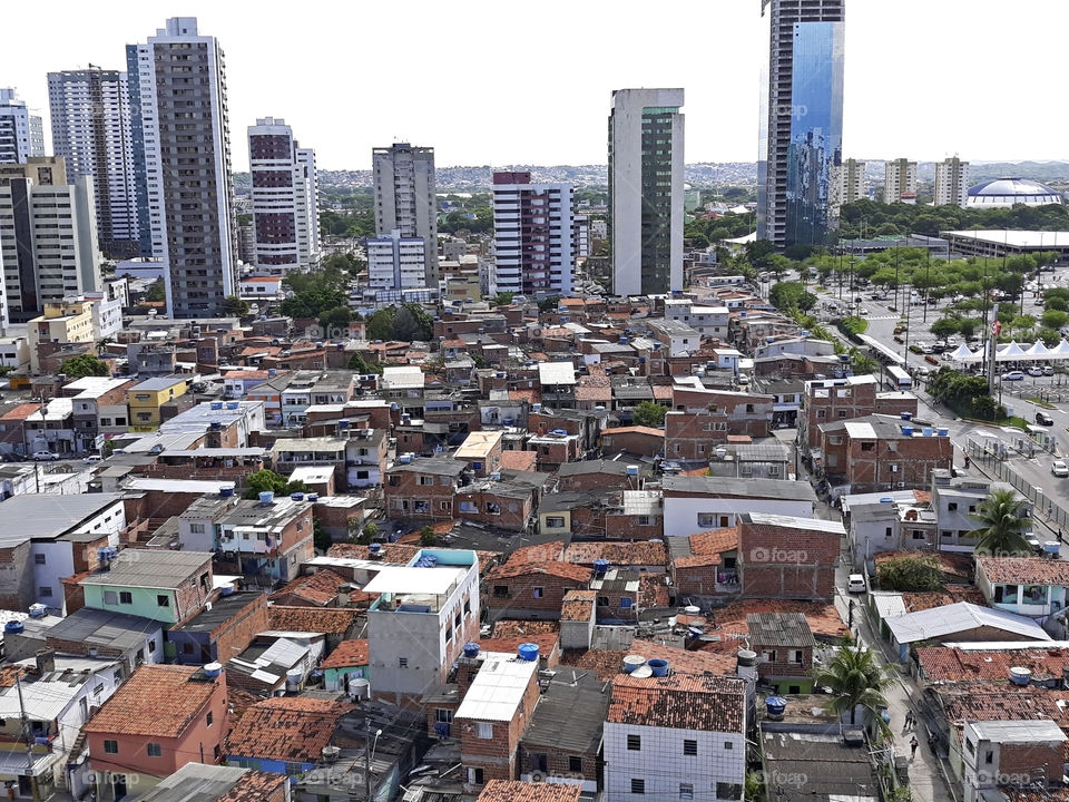 Favela in Brazil.