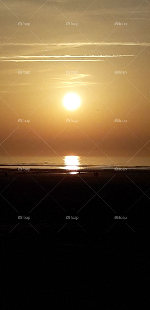 couché de soleil à Berck