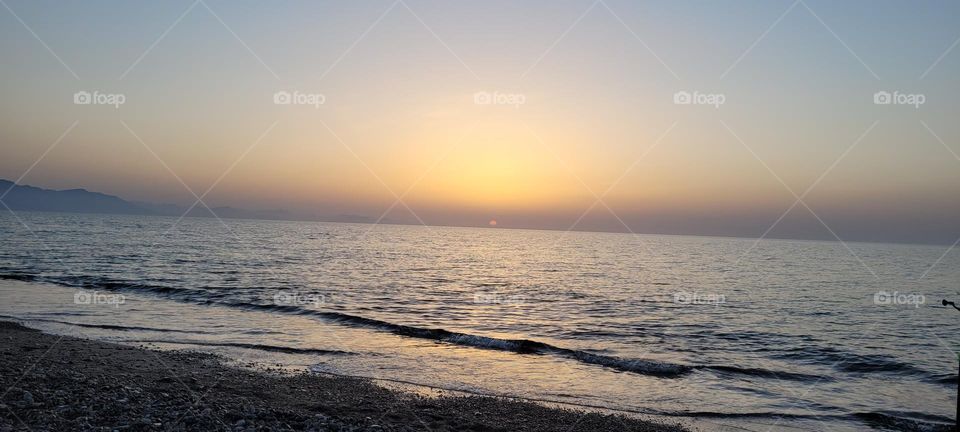 Surfcasting and beautiful sea