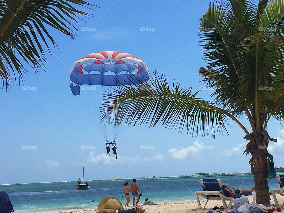 Parasailing in paradise 