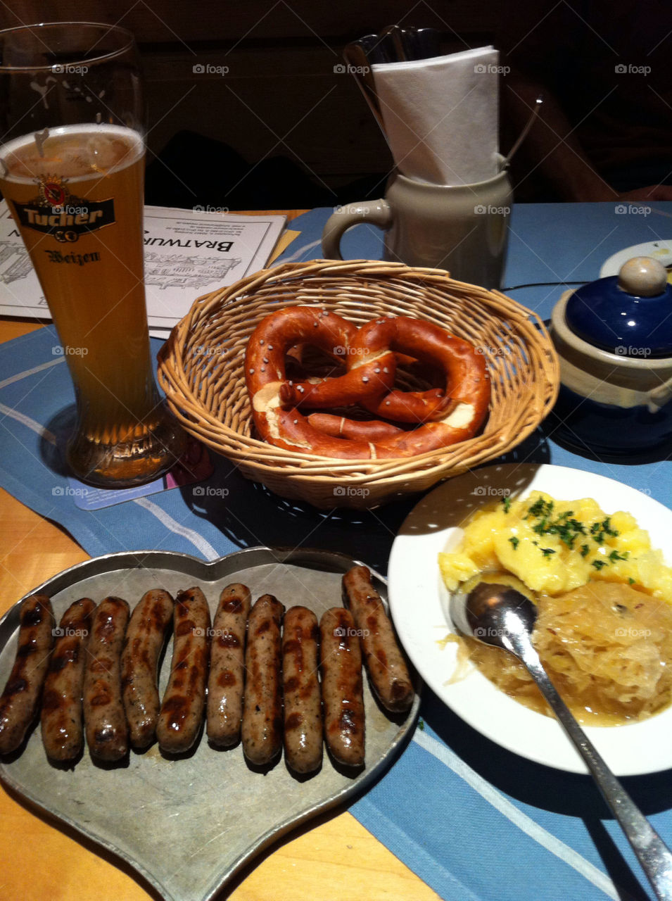 Nuremberg Sausage dinner in Nuremberg.