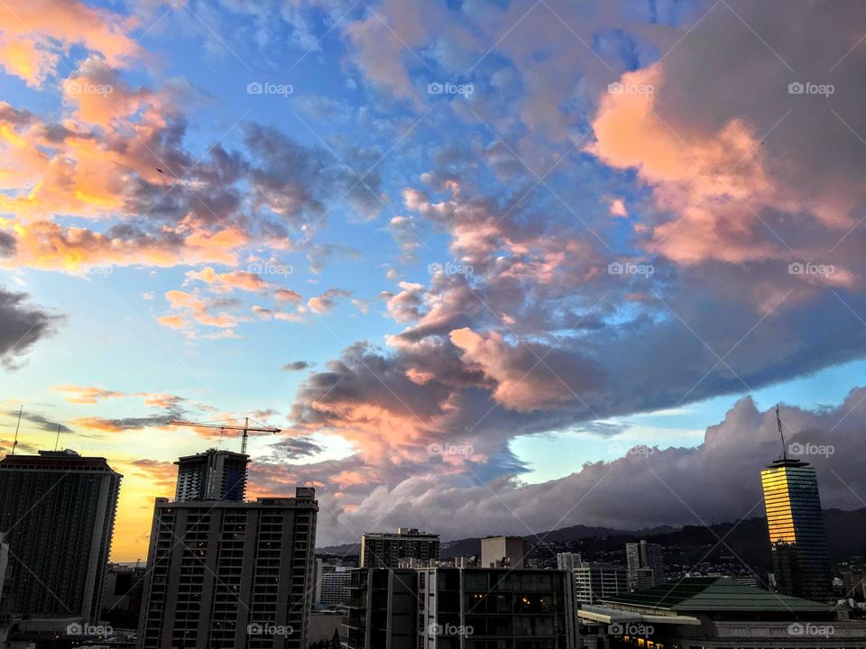 Fantastic Honolulu Sunset