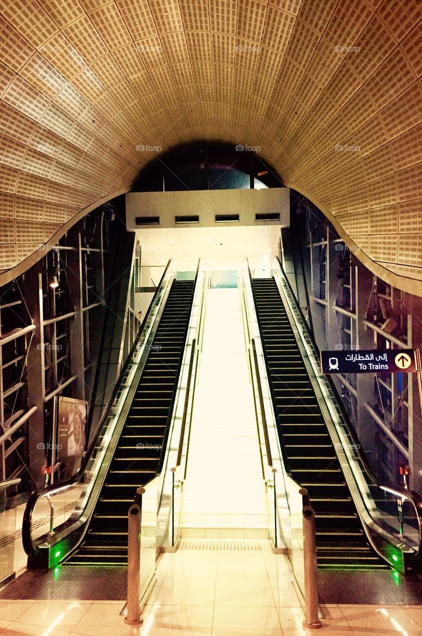 Dubai metro station 