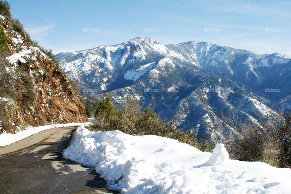 Winter mountain landscape 