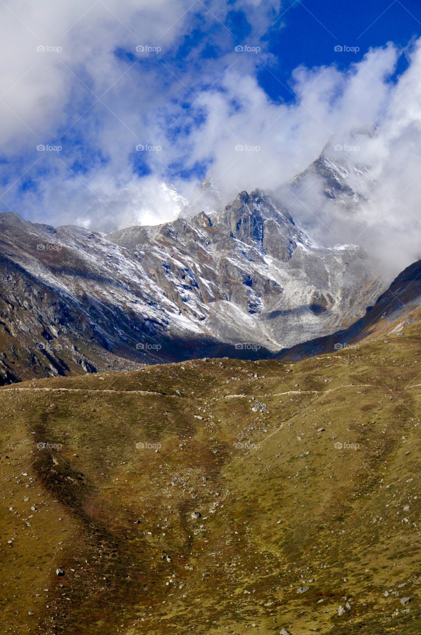 Mountain view in Tibet 