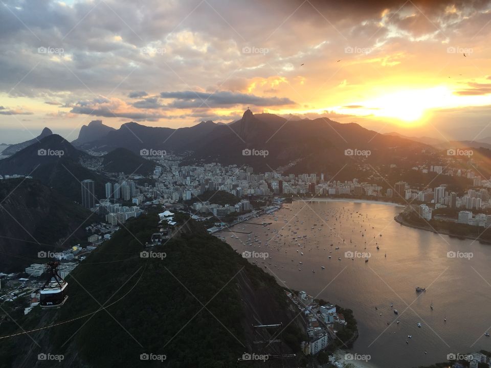 Rio de Janeiro sunset 