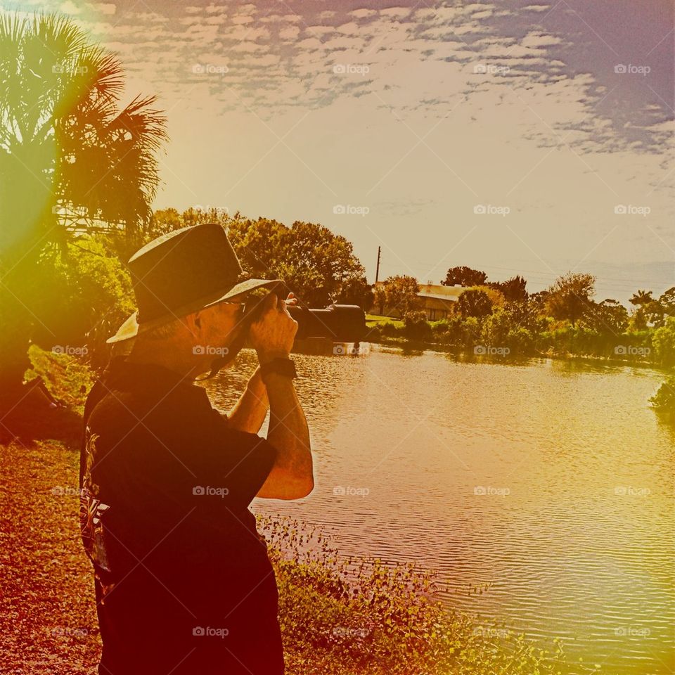 Photographer in the field