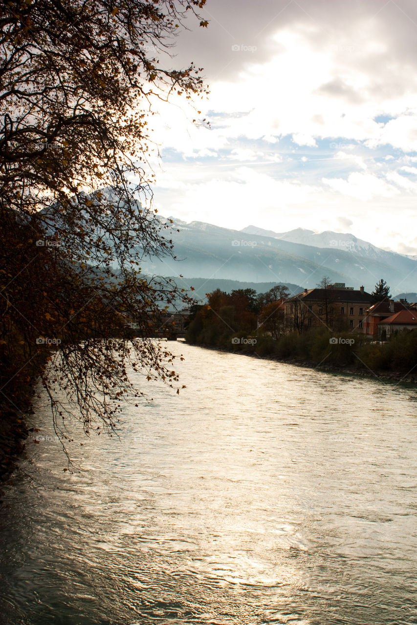 Scenic view of river