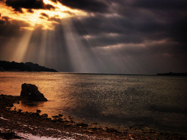snow winter beach sky by igor.zikovic