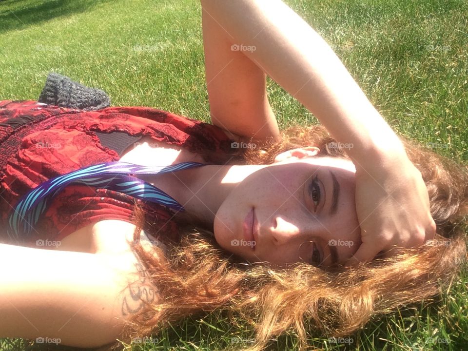 Just me laying in the grass