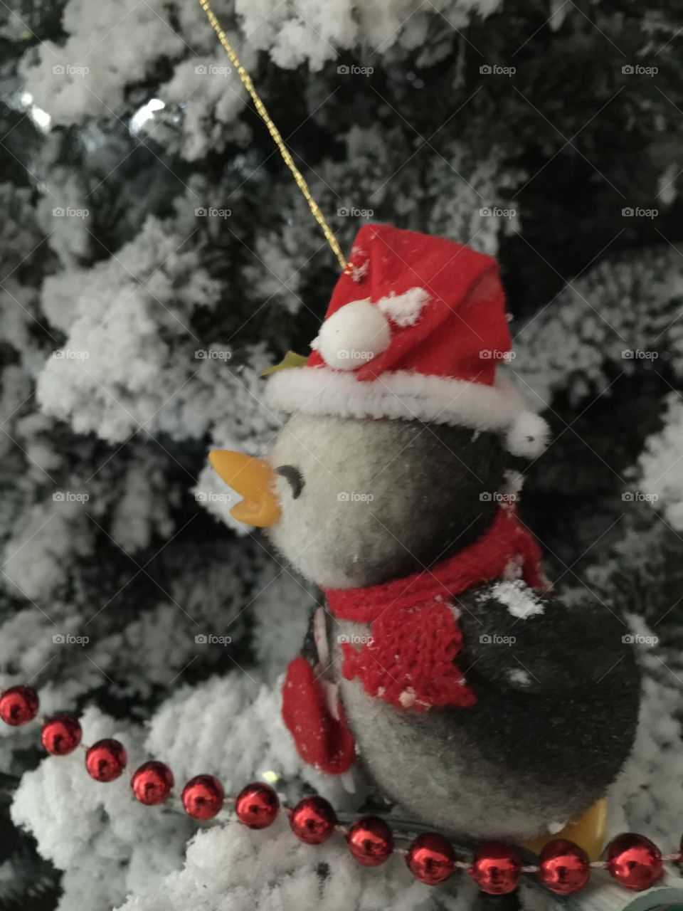 Penguin tree ornament 