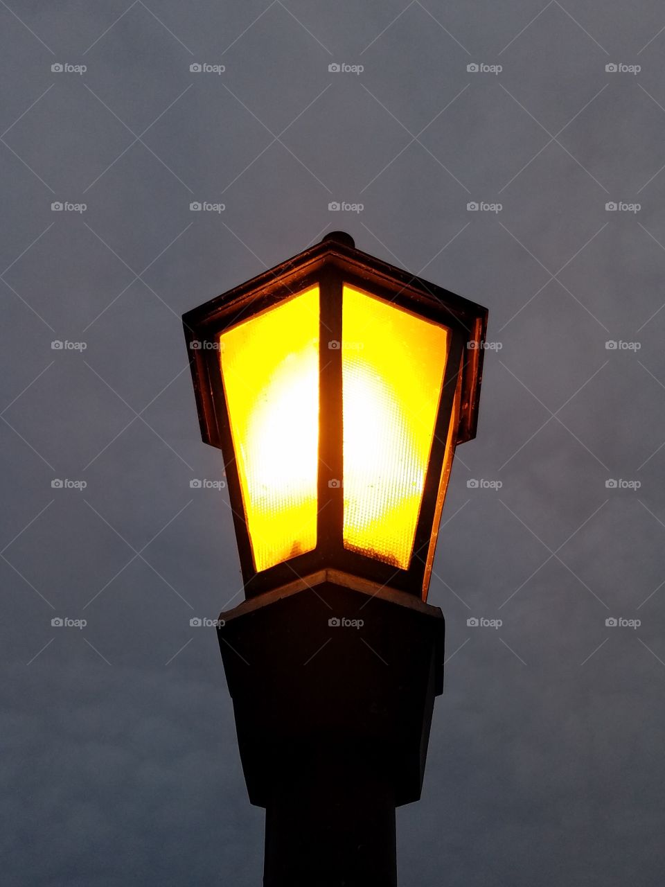 Lamp closeup at night
