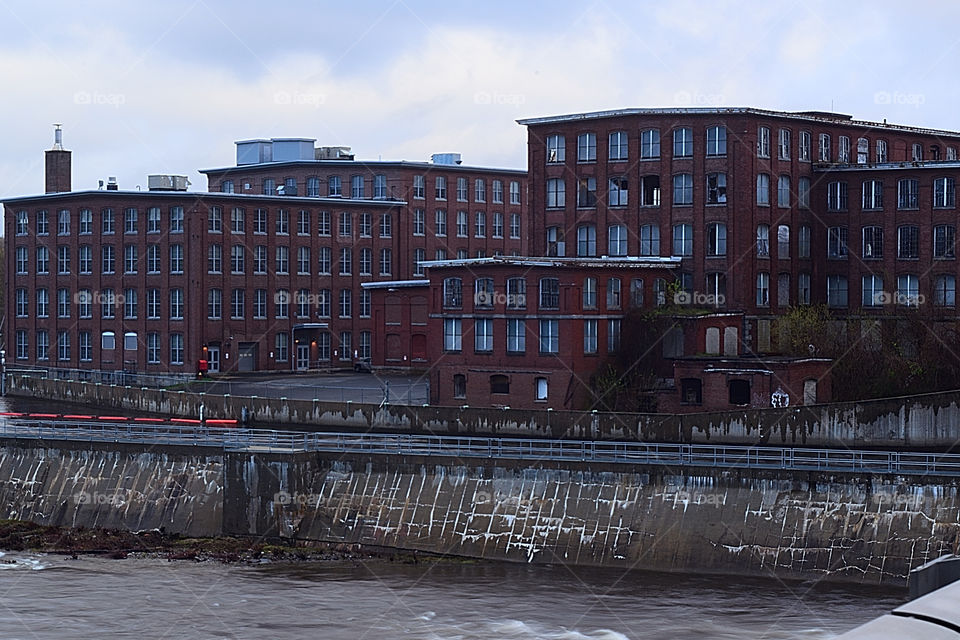 Old Hathaway Shirt mill in Waterville Maine