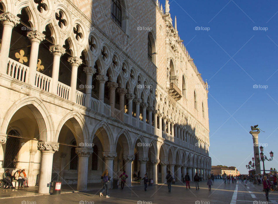 Doge's palace. St Marc's square, Venice. 