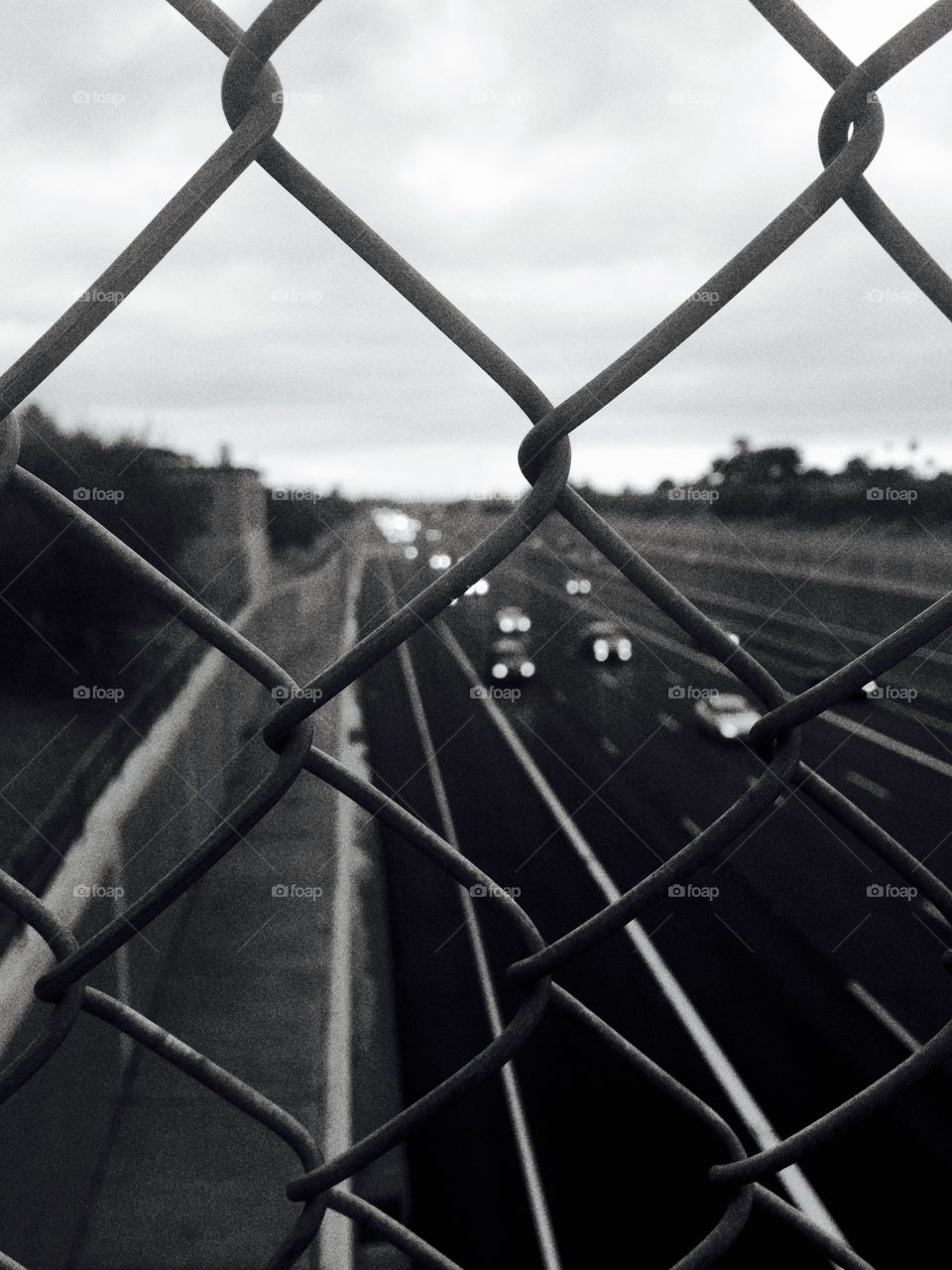 Chain linked. Taken in Mesa on a bike ride overlooking the 60. 