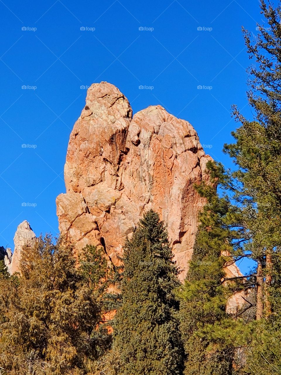 Glen Eyrie Castle rocks Colorado Springs Colorado