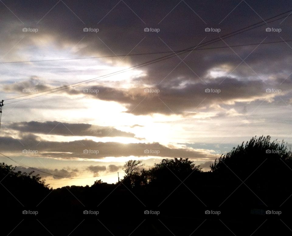 Passing the 'downs' on my way back from work in twi-light