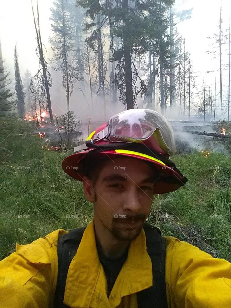 my brother working the fires