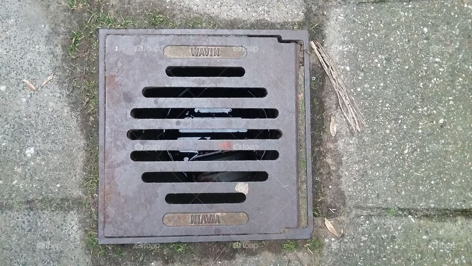 Pit in the street in the Netherlands