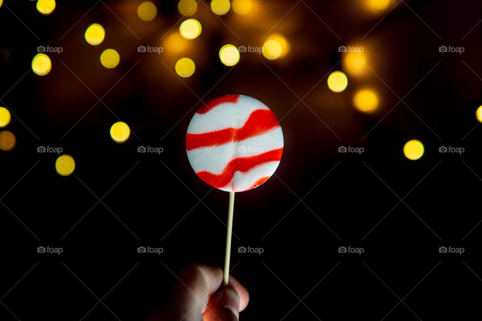 Sweet candy with nice loght bokeh background