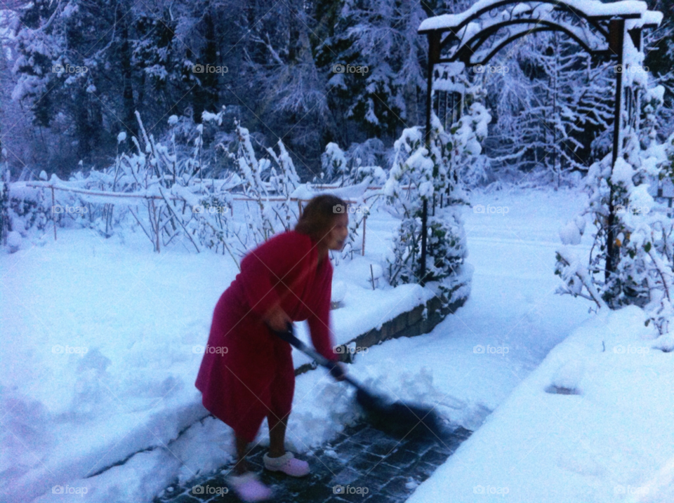 sweden beddingestrand first snow thai lady by goransv