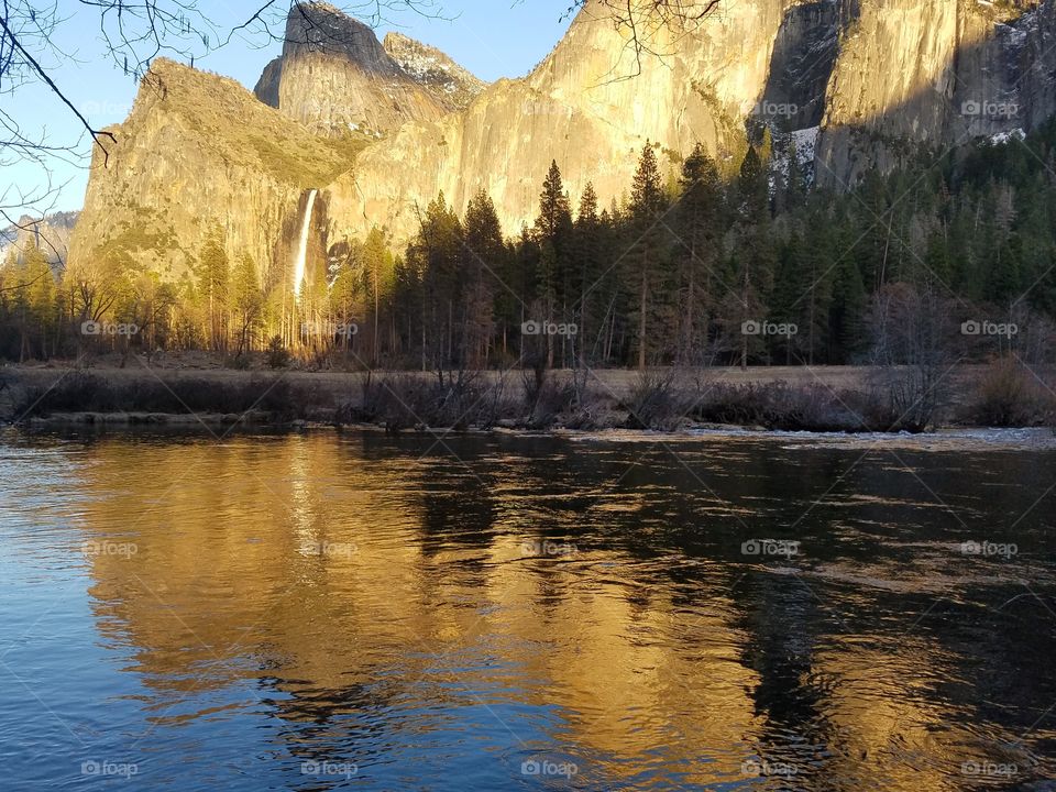 sunset in yosemite