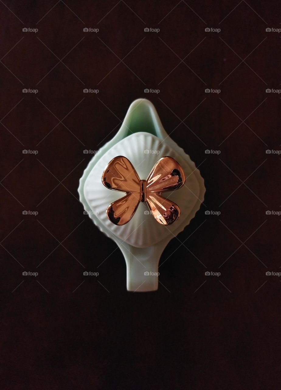 top view of coffee pot