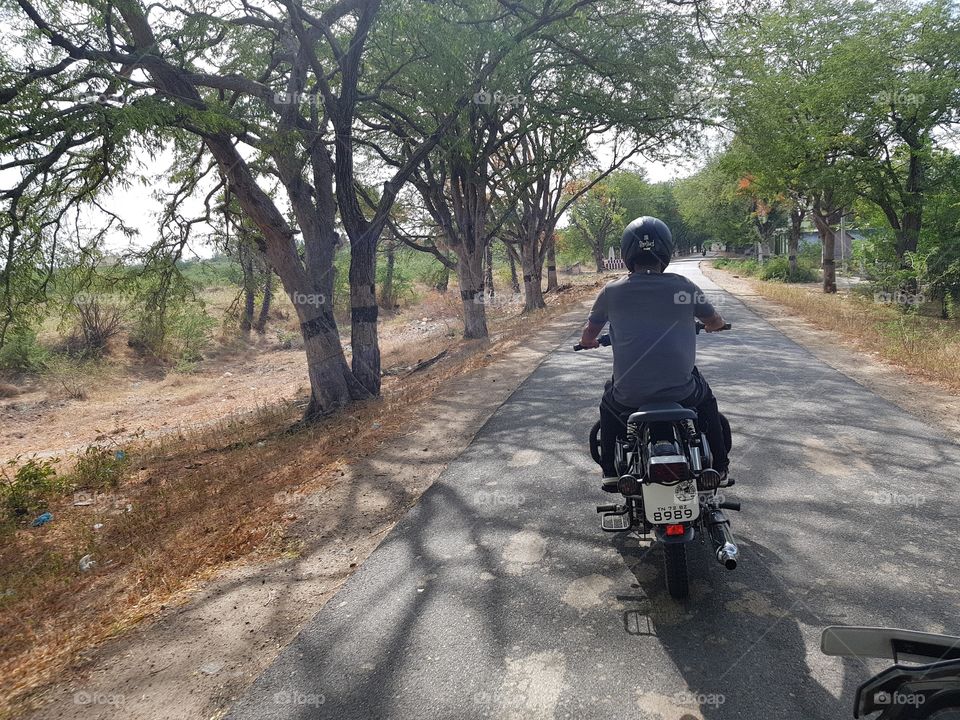 my village ride with royal Enfield