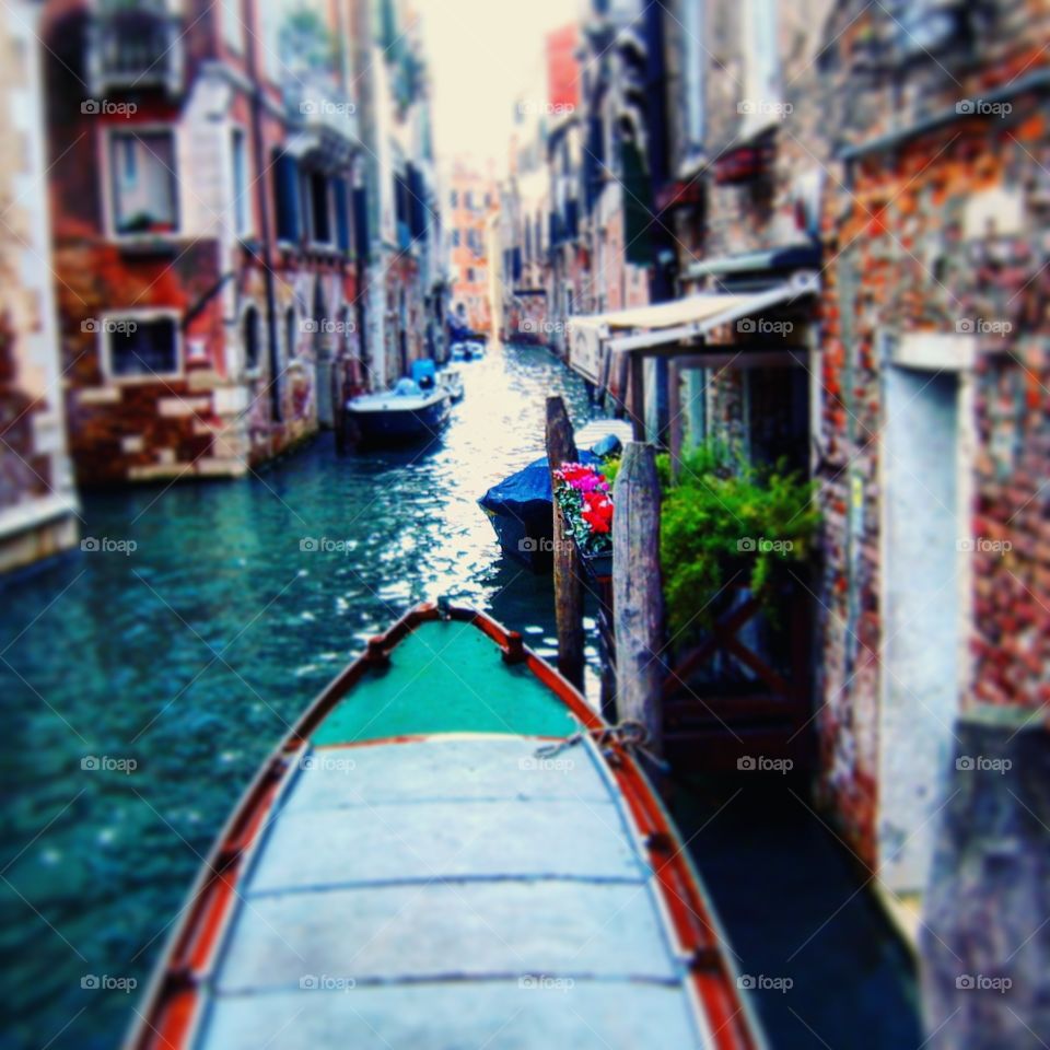 Gondola ride along the canal