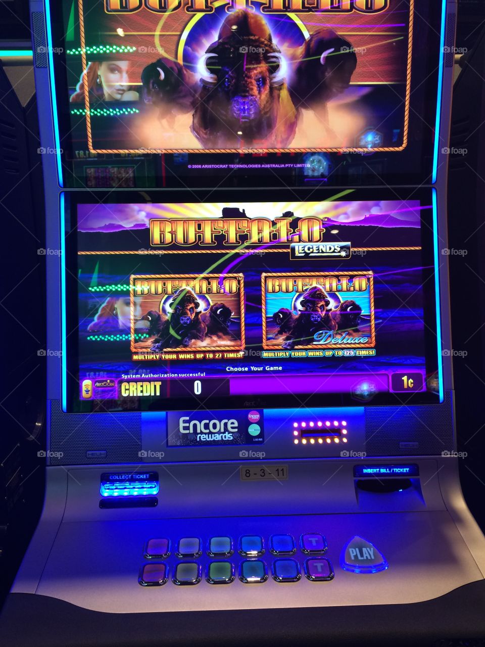 Slot machine at a casino! 