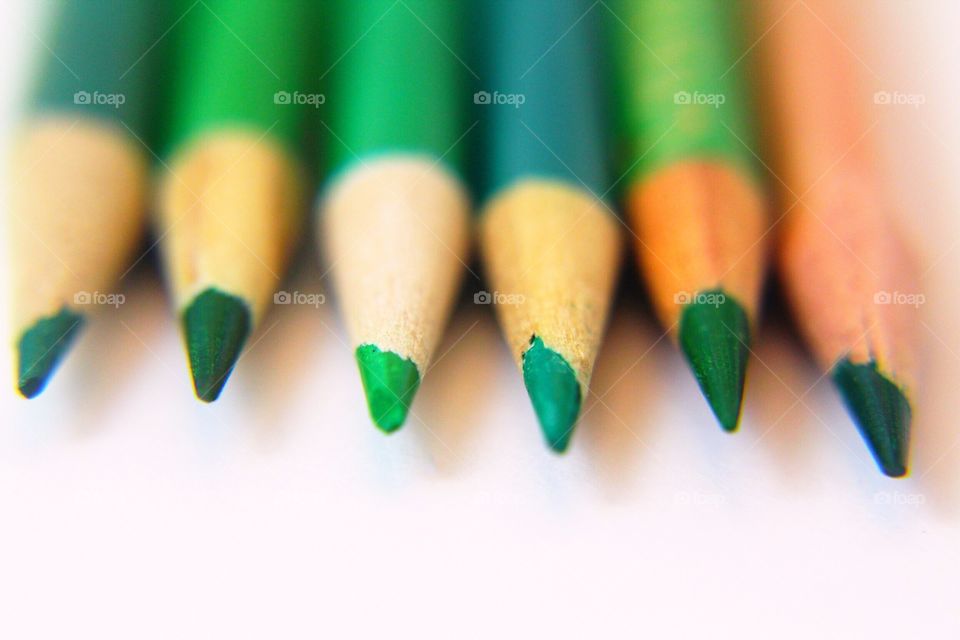 Green pencils