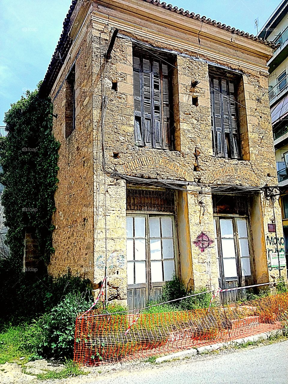 Old house collapsing