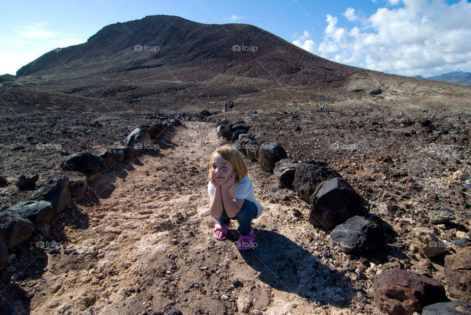 girl stones rocks hills by michaelbackman