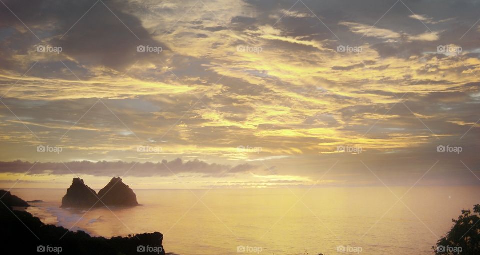 Sunset in Fernando de Noronha Brazil