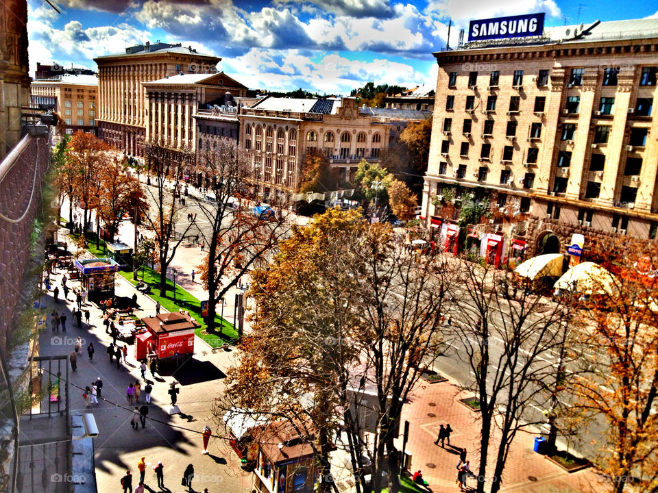 kiev ukraine kiev city khreschatyk by tinasha