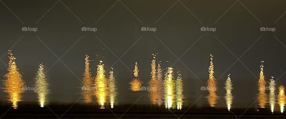 Lights in water