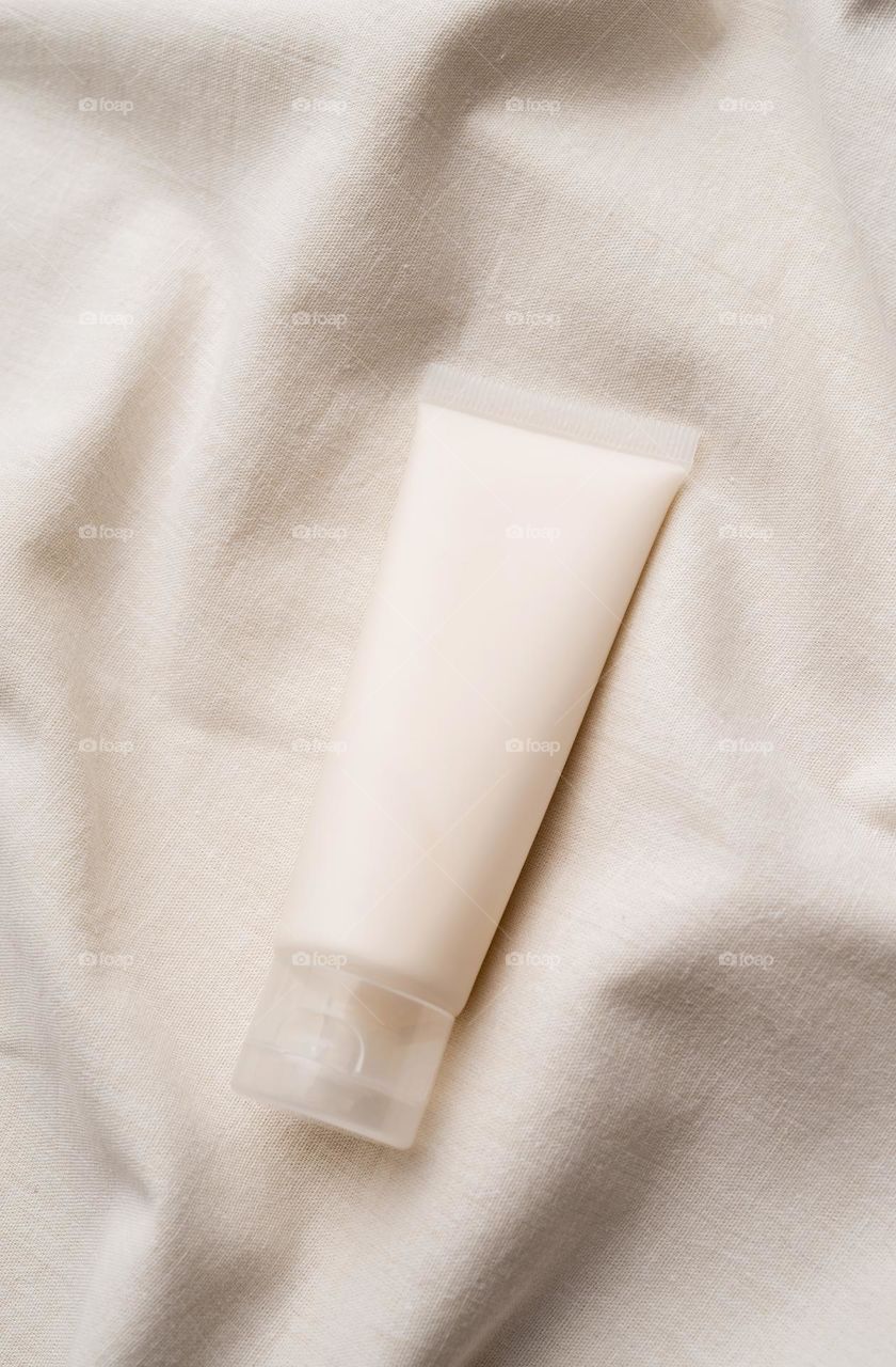 white cream tube