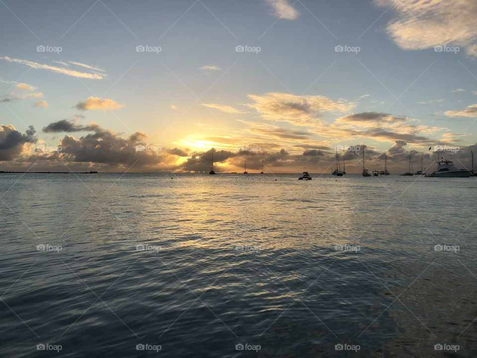Barbados sunset 
