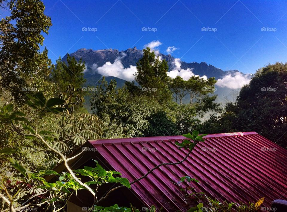 Scenics view of Mount Kinabalu