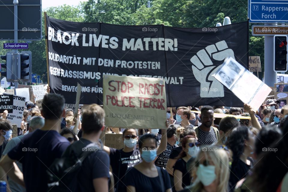 Black Lives Matter in Zürich/ Switzerland