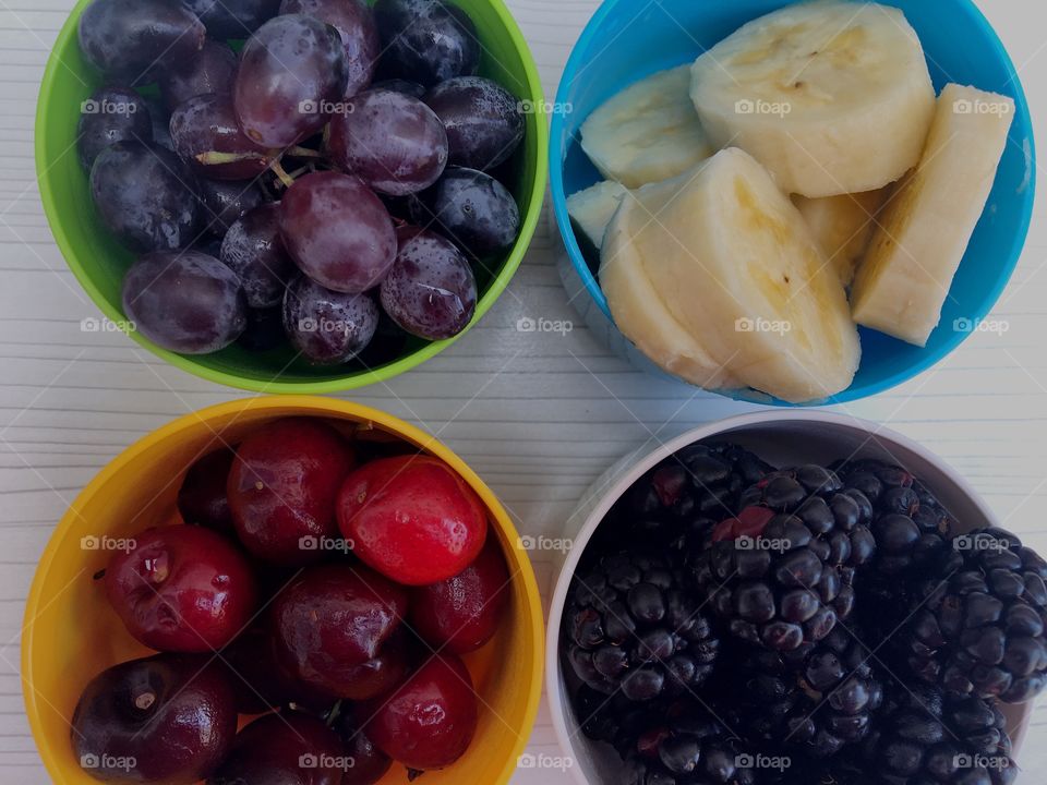 Fresh fruits for snacks